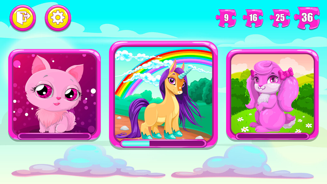 Run android online APK Kids Puzzles for Girls from MyAndroid or emulate Kids Puzzles for Girls using MyAndroid