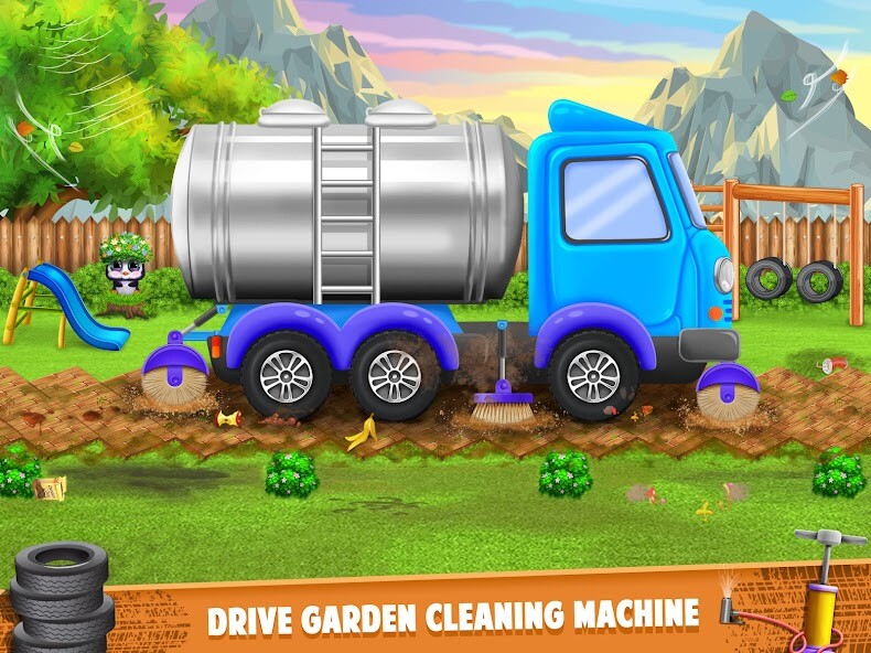 Run android online APK Kids Road Cleaner Truck Game from MyAndroid or emulate Kids Road Cleaner Truck Game using MyAndroid