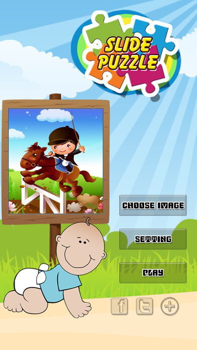 Emulate iPhone app Kids Slide Puzzle - Trò Chơi Ghép Hình Cute Cho Bé using MyAndroid