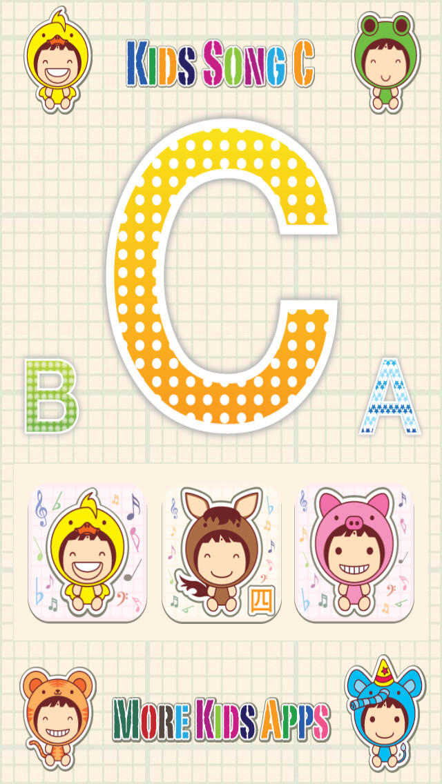 Emulate iPhone app Kids Song C - Babies Learn English Words & Child English Songs using MyAndroid