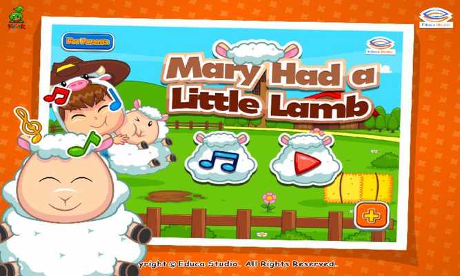 Emulate Android APK Kids Song: Mary Had a Lamb
