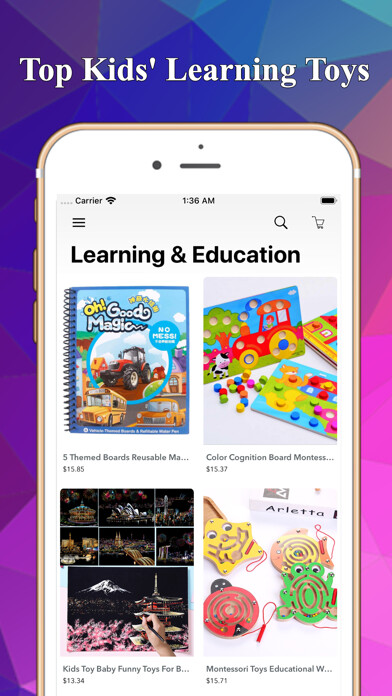 Emulate iPhone app Kids Toy Shopping Online Store using MyAndroid Emulate iPhone app Kids Toy Shopping Online Store using MyAndroid