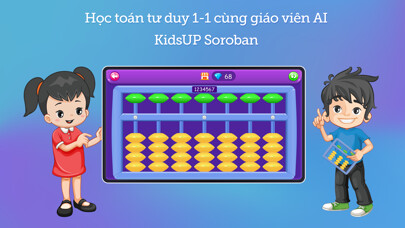 Emulate iPhone app KidsUP Soroban - Toán tư duy using MyAndroid