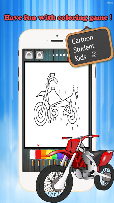 Emulate iPhone app Kids Vehicle Dot to Dot Coloring Book - connect dots coloring pages learning games for any age using MyAndroid Emulate iPhone app Kids Vehicle Dot to Dot Coloring Book - connect dots coloring pages learning games for any age using MyAndroid