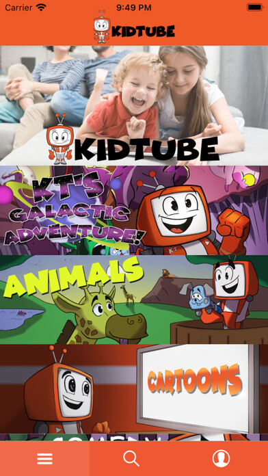 Emulate iPhone app KidTube using MyAndroid