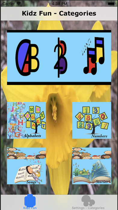 Emulate iPhone app Kidz Fun - Category Select using MyAndroid Emulate iPhone app Kidz Fun - Category Select using MyAndroid