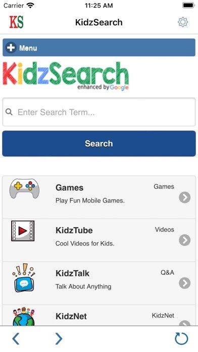 Emulate iPhone app KidzSearch using MyAndroid Emulate iPhone app KidzSearch using MyAndroid