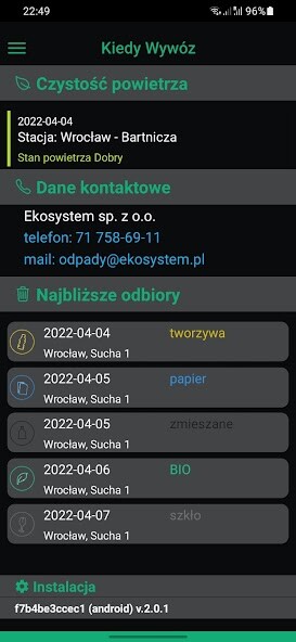 Run android online APK Kiedy Wywóz from MyAndroid or emulate Kiedy Wywóz using MyAndroid