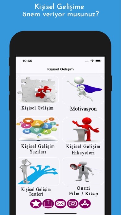 Emulate iPhone app Kişisel Gelişim using MyAndroid