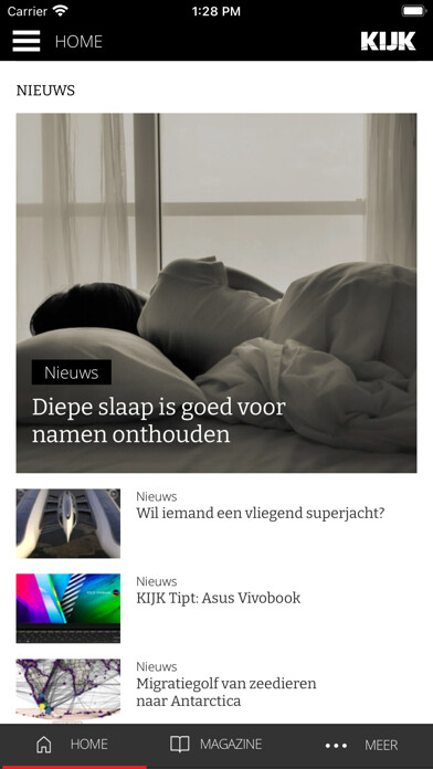 Emulate iPhone app KIJK Magazine using MyAndroid