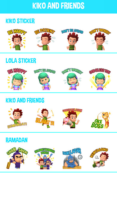 Emulate iPhone app Kiko Sticker for Messenger using MyAndroid