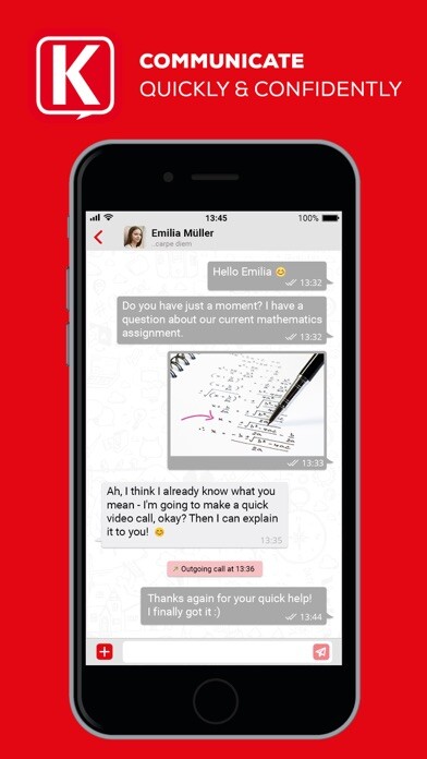 Emulate iPhone app KIKS chat using MyAndroid
