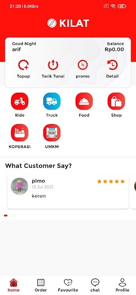 Run android online APK Kilat Driver from MyAndroid or emulate Kilat Driver using MyAndroid