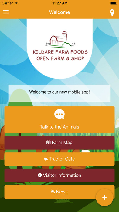 Emulate iPhone app Kildare Farm Foods using MyAndroid