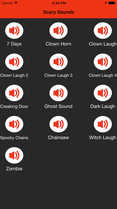 Emulate iPhone app Killer Clown Sounds Halloween Edition using MyAndroid Emulate iPhone app Killer Clown Sounds Halloween Edition using MyAndroid