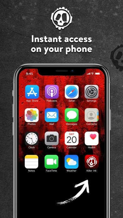 Emulate iPhone app Killer Ink App using MyAndroid