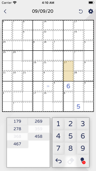 Emulate iPhone app Killer Sudoku - Daily Puzzles using MyAndroid Emulate iPhone app Killer Sudoku - Daily Puzzles using MyAndroid