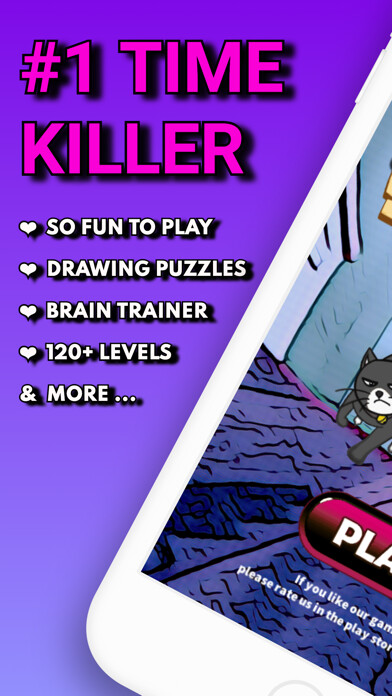 Emulate iPhone app Kill The Cat: Drawing Puzzles using MyAndroid Emulate iPhone app Kill The Cat: Drawing Puzzles using MyAndroid