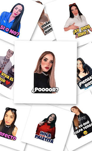 Run android online APK Kimberly Loaiza stickers para Whatsapp 3 from MyAndroid or emulate Kimberly Loaiza stickers para Whatsapp 3 using MyAndroid