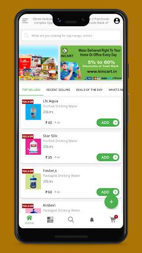 Run android online APK KINCART - Online Shopping App from MyAndroid or emulate KINCART - Online Shopping App using MyAndroid