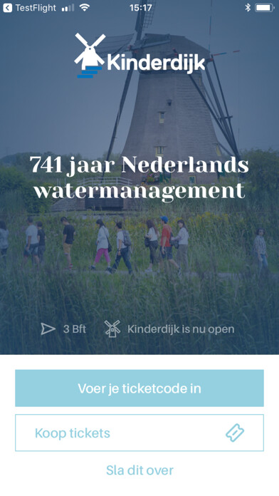 Emulate iPhone app Kinderdijk UNESCO Official using MyAndroid