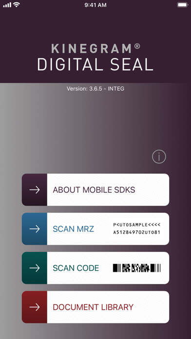 Emulate iPhone app KINEGRAM® Digital Seal using MyAndroid
