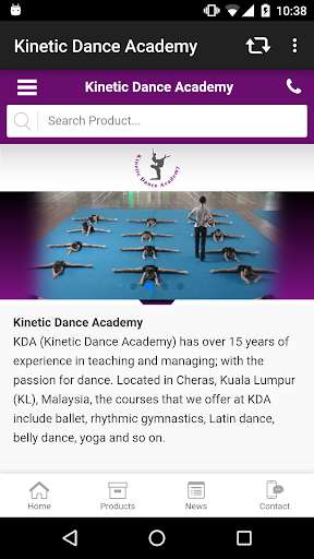 Run android online APK Kinetic Dance Academy from MyAndroid or emulate Kinetic Dance Academy using MyAndroid