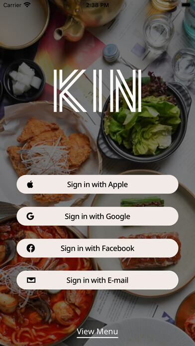 Emulate iPhone app KIN Food Halls using MyAndroid