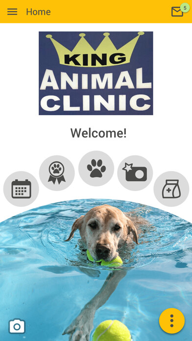 Emulate iPhone app King Animal Clinic using MyAndroid