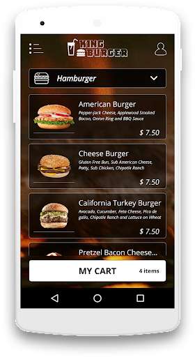 Run android online APK King Burger delivery app from MyAndroid or emulate King Burger delivery app using MyAndroid Run android online APK King Burger delivery app from MyAndroid or emulate King Burger delivery app using MyAndroid