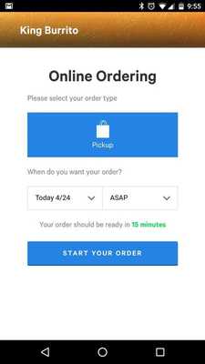 Emulate Android APK King Burrito (Official APP)