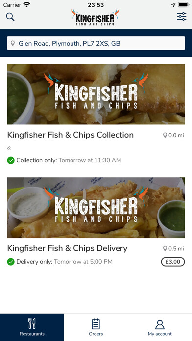 Emulate iPhone app Kingfisher Fish & Chips using MyAndroid Emulate iPhone app Kingfisher Fish & Chips using MyAndroid