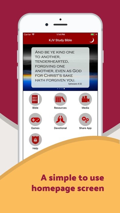 Emulate iPhone app King James Study Bible - Audio using MyAndroid
