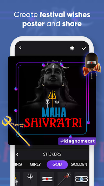 Run android online APK King Name Shadow Art Maker - 3D Name Art Wallpaper from MyAndroid or emulate King Name Shadow Art Maker - 3D Name Art Wallpaper using MyAndroid