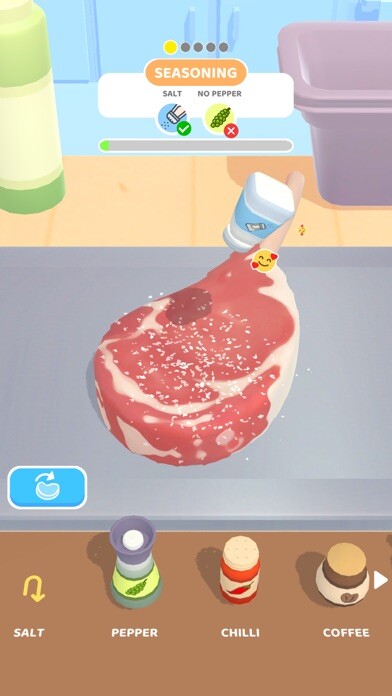 Emulate iPhone app King Of Steaks - ASMR Cooking using MyAndroid