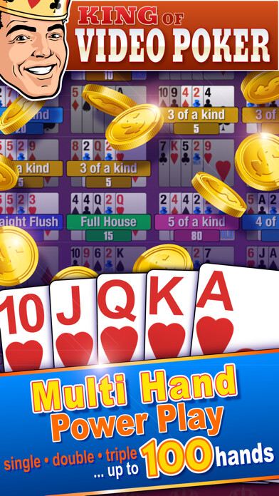 Emulate iPhone app King Of Video Poker Multi Hand using MyAndroid