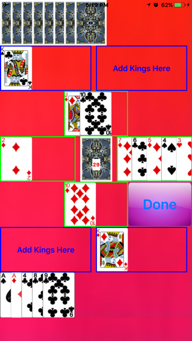 Emulate iPhone app Kings in the Corners Pro using MyAndroid