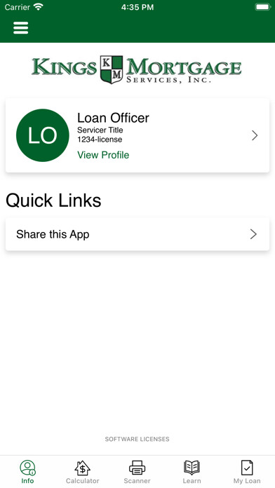 Emulate iPhone app Kings Mortgage using MyAndroid Emulate iPhone app Kings Mortgage using MyAndroid