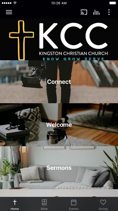Emulate iPhone app Kingston Christian Church using MyAndroid Emulate iPhone app Kingston Christian Church using MyAndroid