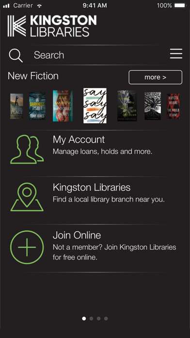 Emulate iPhone app Kingston Libraries using MyAndroid