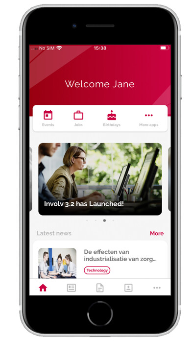 Emulate iPhone app Kingswood Intranet using MyAndroid