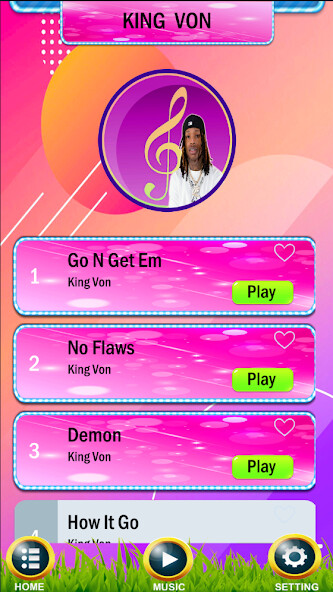 Run android online APK King Von Piano Song Tiles from MyAndroid or emulate King Von Piano Song Tiles using MyAndroid