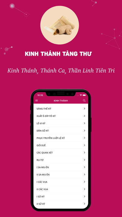 Emulate iPhone app Kinh Thánh Tàng Thư using MyAndroid