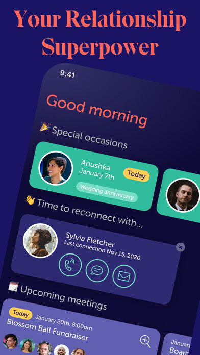 Emulate iPhone app Kinship - Your People Notebook using MyAndroid