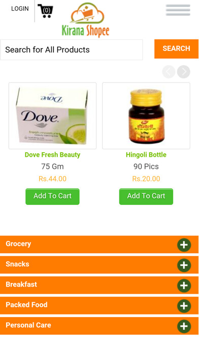 Emulate iPhone app KiranaShopee using MyAndroid Emulate iPhone app KiranaShopee using MyAndroid