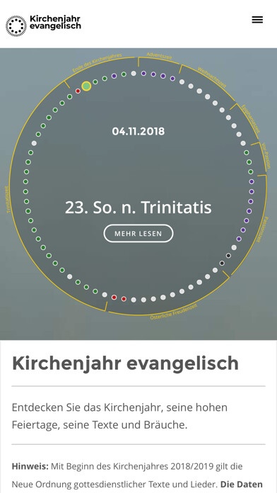 Emulate iPhone app Kirchenjahr evangelisch using MyAndroid Emulate iPhone app Kirchenjahr evangelisch using MyAndroid