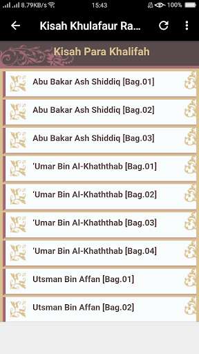 Run android online APK Kisah Khulafaur Rasyidin from MyAndroid or emulate Kisah Khulafaur Rasyidin using MyAndroid