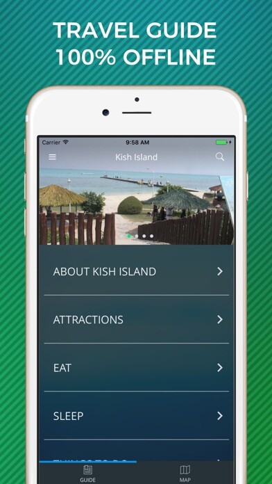 Emulate iPhone app Kish Island Travel Guide with Offline Street Map using MyAndroid Emulate iPhone app Kish Island Travel Guide with Offline Street Map using MyAndroid