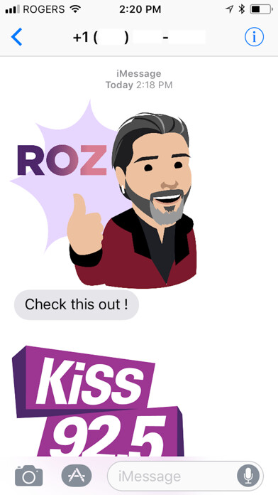 Emulate iPhone app KiSS 92.5 Sticker Pack using MyAndroid Emulate iPhone app KiSS 92.5 Sticker Pack using MyAndroid