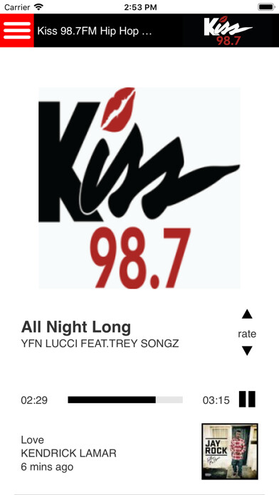 Emulate iPhone app Kiss 98.7 Rap, Hip Hop & R&B using MyAndroid Emulate iPhone app Kiss 98.7 Rap, Hip Hop & R&B using MyAndroid
